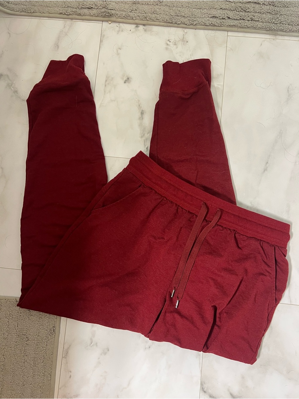 Comfort Stretch Joggers in Deep Burgundy